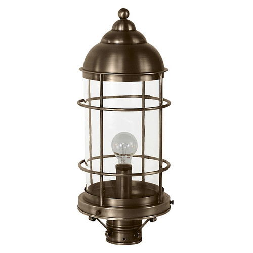 Northeast Lantern - 3533-DAB-MED-CLR - One Light Post Mount - Nautical - Dark Antique Brass
