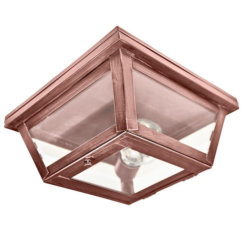 Northeast Lantern - 4104-AC-MED-FST - One Light Flush Mount - Flush - Antique Copper
