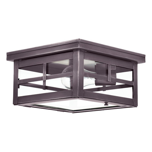 Northeast Lantern - 4304-DB-MED-CLR - One Light Flush Mount - Flush - Dark Brass