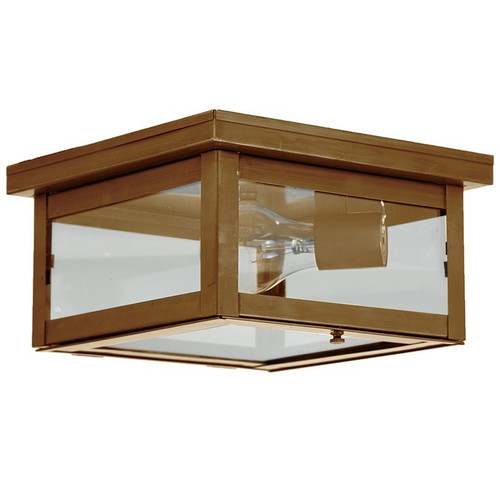Northeast Lantern - 4314-AB-MED-CLR - One Light Flush Mount - Flush - Antique Brass