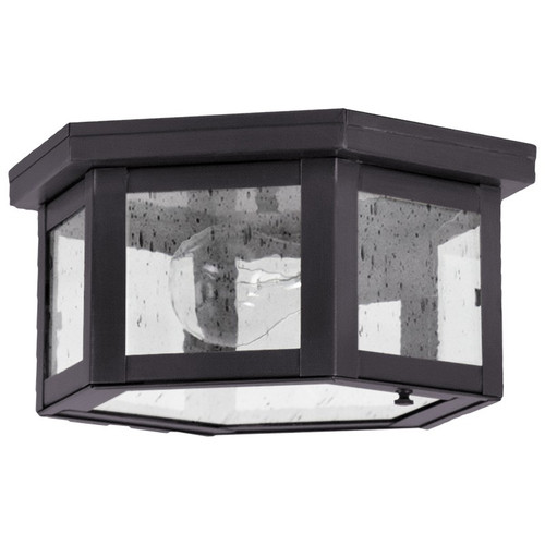 Northeast Lantern - 4504-DB-MED-CSG - One Light Flush Mount - Flush - Dark Brass