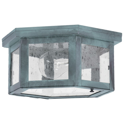Northeast Lantern - 4504-VG-MED-CSG - One Light Flush Mount - Flush - Verdi Gris
