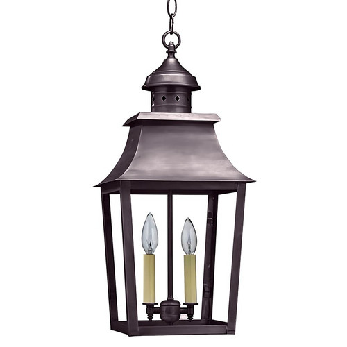 Northeast Lantern - 5542-DB-LT2-CLR - Two Light Hanging Lantern - Sharon - Dark Brass