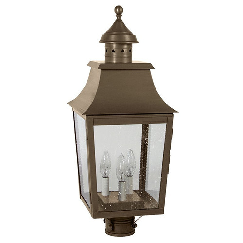 Northeast Lantern - 5543-DAB-LT3-SMG - Three Light Post Mount - Sharon - Dark Antique Brass