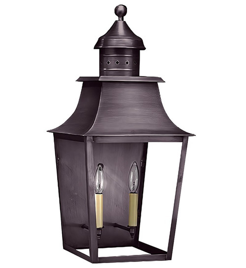 Northeast Lantern - 5551-DB-LT2-CLR - Two Light Wall Mount - Sharon - Dark Brass