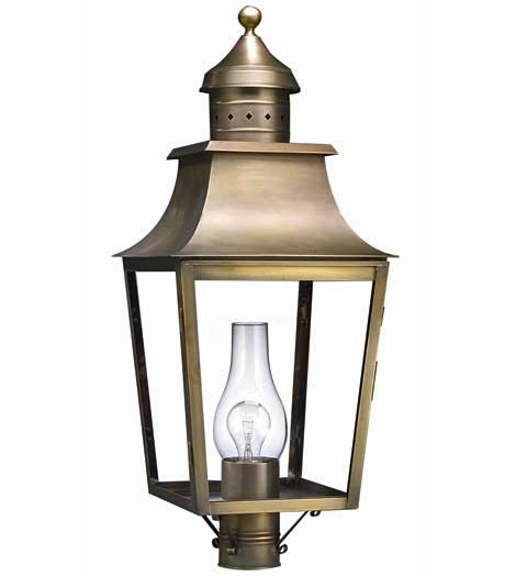 Northeast Lantern - 5553-DAB-CIM-CLR - One Light Post Mount - Sharon - Dark Antique Brass