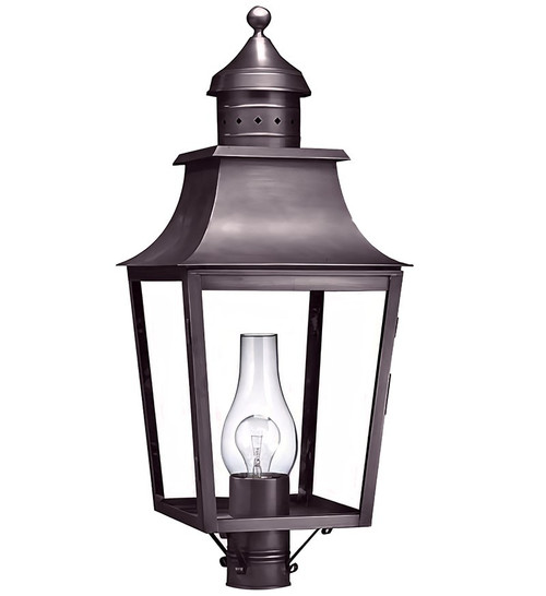 Northeast Lantern - 5553-DB-CIM-CLR - One Light Post Mount - Sharon - Dark Brass
