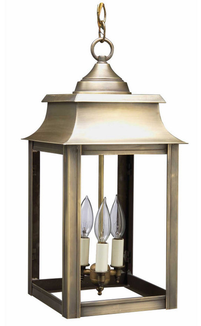 Northeast Lantern - 5632-AB-LT3-CLR - Three Light Hanging Lantern - Concord - Antique Brass