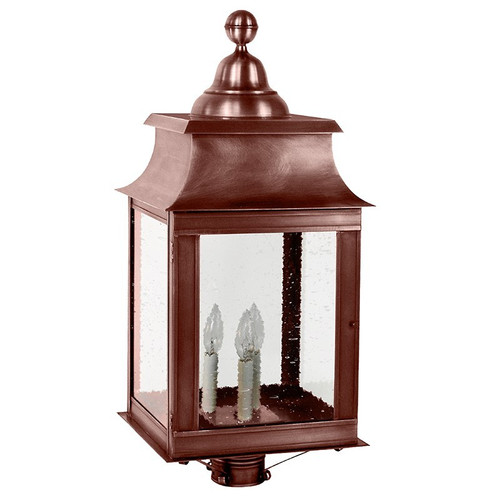 Northeast Lantern - 5653-AC-LT3-CSG - Three Light Post Mount - Concord - Antique Copper