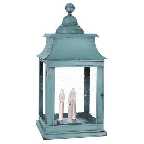 Northeast Lantern - 5653P-VG-LT3-CSG - Three Light Pier Mount - Concord - Verdi Gris