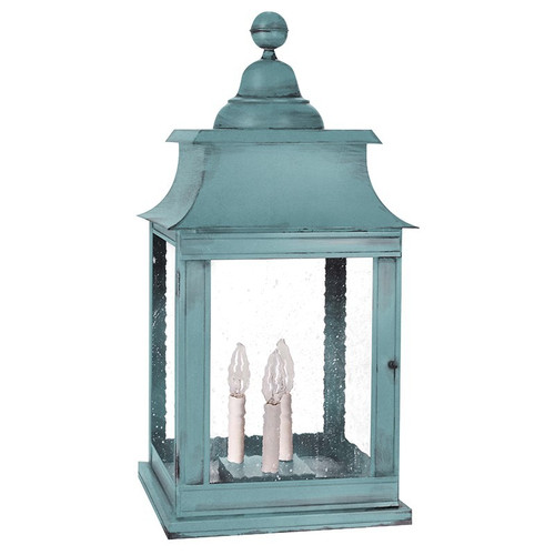 Northeast Lantern - 5653P-VG-LT3-SMG - Three Light Pier Mount - Concord - Verdi Gris