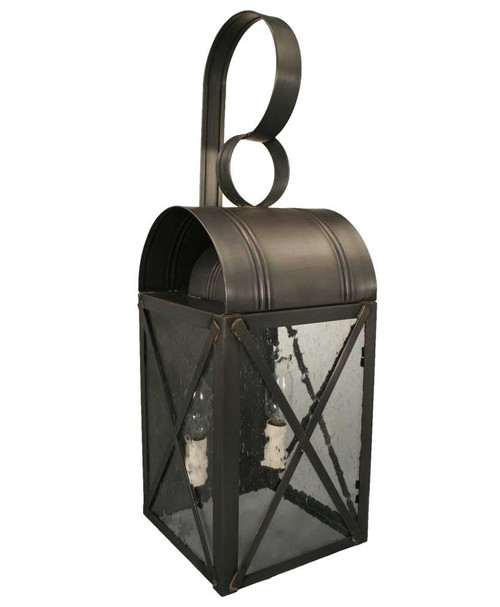 Northeast Lantern - 6041-DB-MED-CSG - One Light Wall Mount - Adams - Dark Brass