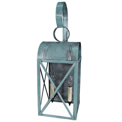 Northeast Lantern - 6051-VG-LT2-CSG - Two Light Wall Mount - Adams - Verdi Gris