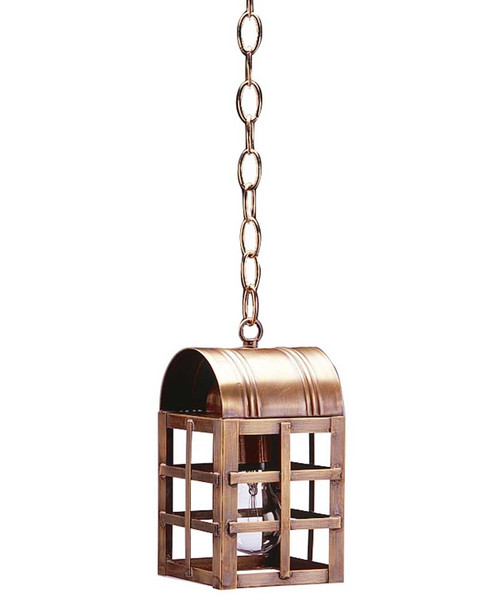Northeast Lantern - 6112-AB-MED-CLR - One Light Hanging Lantern - Adams - Antique Brass