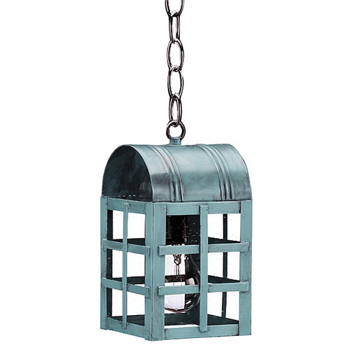 Northeast Lantern - 6112-VG-MED-CSG - One Light Hanging Lantern - Adams - Verdi Gris