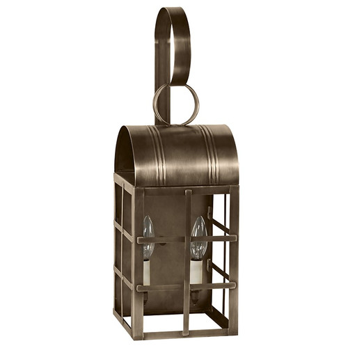 Northeast Lantern - 6131-DAB-LT2-CLR - Two Light Wall Mount - Adams - Dark Antique Brass