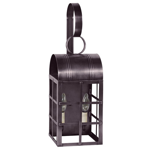 Northeast Lantern - 6131-DB-LT2-CLR - Two Light Wall Mount - Adams - Dark Brass