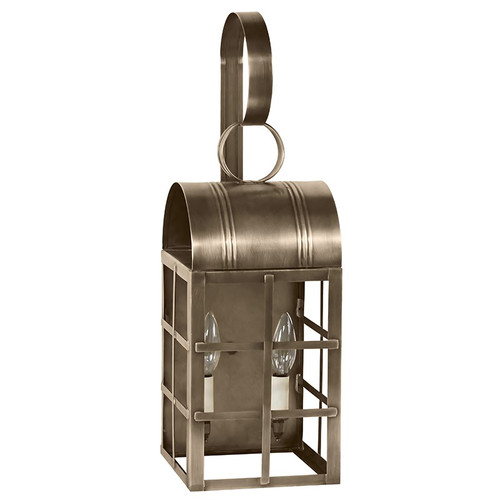 Northeast Lantern - 6141-DAB-LT2-CLR - Two Light Wall Mount - Adams - Dark Antique Brass