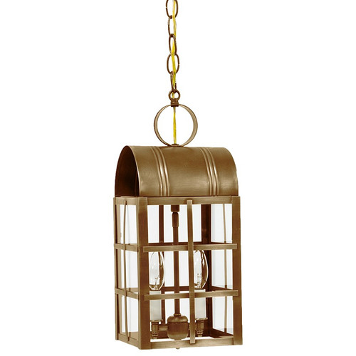 Northeast Lantern - 6142-AB-LT2-CLR - Two Light Hanging Lantern - Adams - Antique Brass