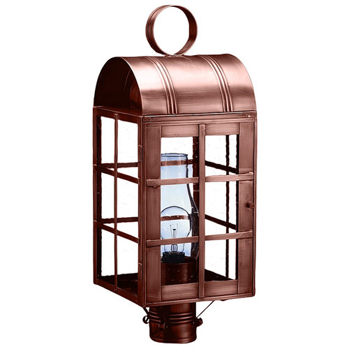 Northeast Lantern - 6153-AC-CIM-CSG - One Light Post Mount - Adams - Antique Copper