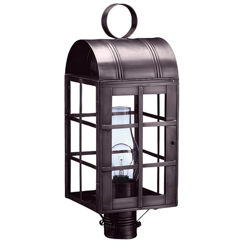 Northeast Lantern - 6153-DB-CIM-CLR - One Light Post Mount - Adams - Dark Brass