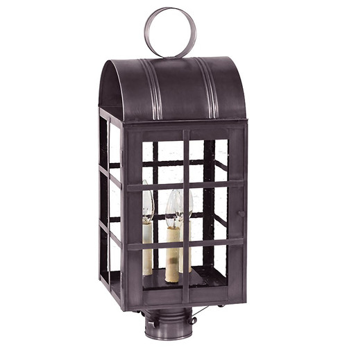 Northeast Lantern - 6153-DB-LT3-CSG - Three Light Post Mount - Adams - Dark Brass