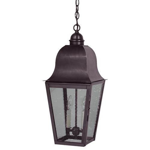 Northeast Lantern - 6412-DB-LT2-CSG - Two Light Hanging Lantern - Imperial - Dark Brass