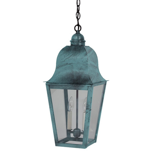 Northeast Lantern - 6412-VG-LT2-CLR - Two Light Hanging Lantern - Imperial - Verdi Gris