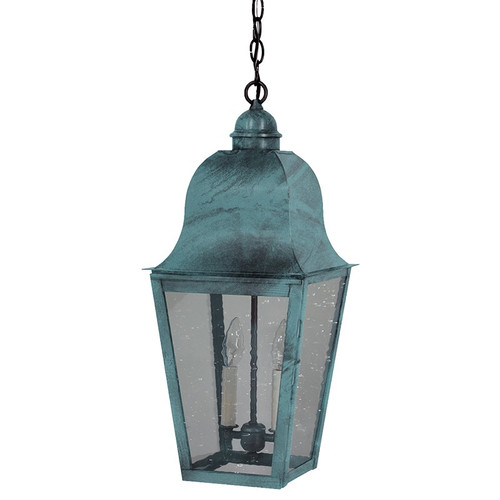 Northeast Lantern - 6412-VG-LT2-CSG - Two Light Hanging Lantern - Imperial - Verdi Gris