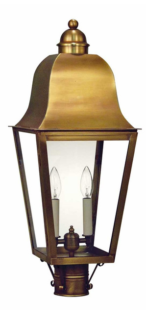 Northeast Lantern - 6413-AB-LT2-CLR - Two Light Post Mount - Imperial - Antique Brass