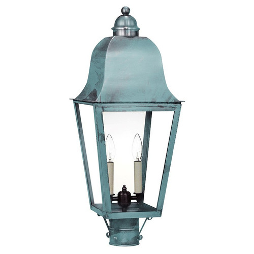 Northeast Lantern - 6413-VG-LT2-CLR - Two Light Post Mount - Imperial - Verdi Gris