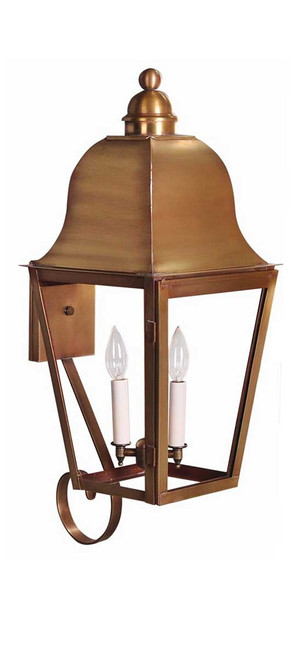 Northeast Lantern - 6416-AB-LT2-CLR - Two Light Wall Mount - Imperial - Antique Brass