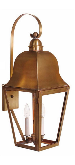 Northeast Lantern - 6417-AB-LT2-CLR - Two Light Wall Mount - Imperial - Antique Brass