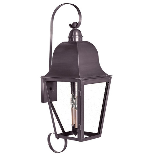 Northeast Lantern - 6418-DB-LT2-CSG - Two Light Wall Mount - Imperial - Dark Brass