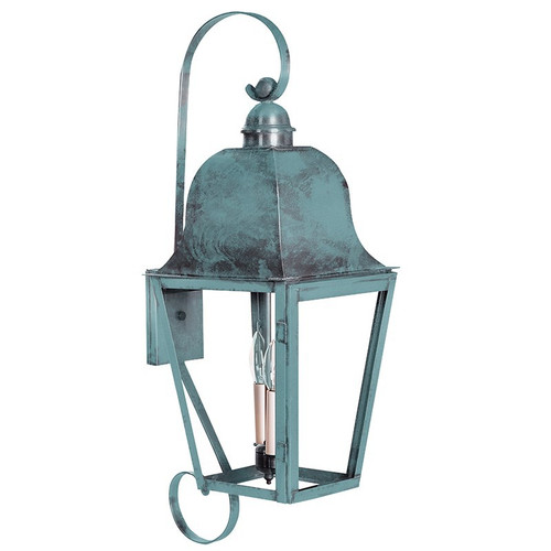 Northeast Lantern - 6418-VG-LT2-CLR - Two Light Wall Mount - Imperial - Verdi Gris