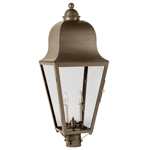 Northeast Lantern - 6423-DAB-LT2-CSG - Two Light Post Mount - Imperial - Dark Antique Brass