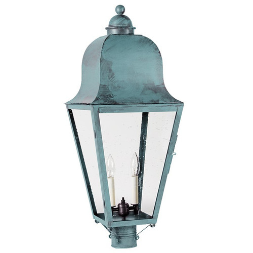 Northeast Lantern - 6423-VG-LT2-CSG - Two Light Post Mount - Imperial - Verdi Gris
