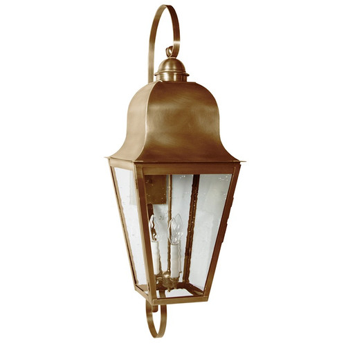 Northeast Lantern - 6428-AB-LT3-CSG - Three Light Wall Mount - Imperial - Antique Brass