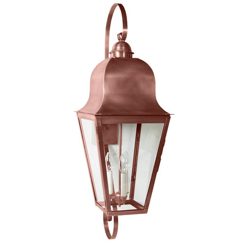 Northeast Lantern - 6428-AC-LT3-CLR - Three Light Wall Mount - Imperial - Antique Copper