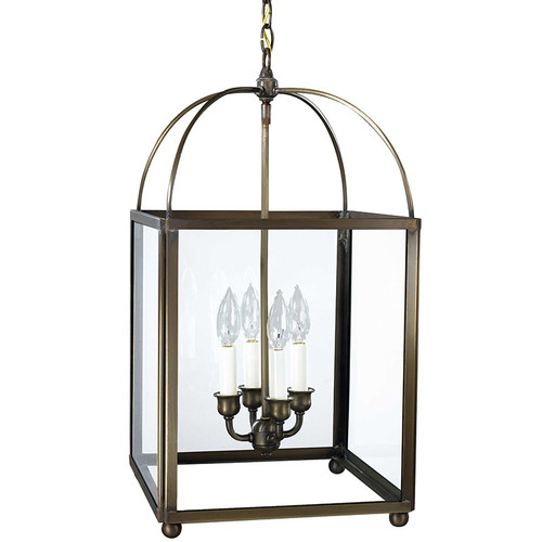 Northeast Lantern - 6832-DB-LT4-CLR - Four Light Hanging Lantern - Foyer - Dark Brass
