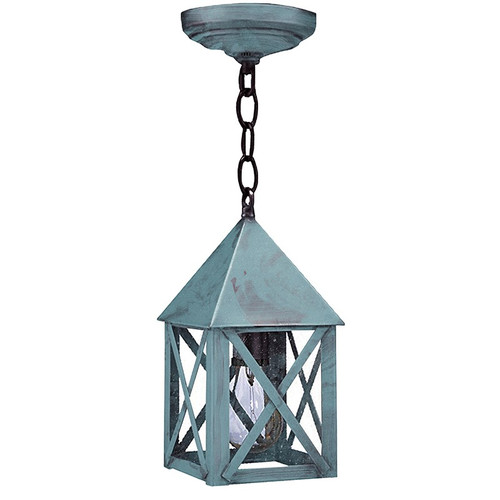 Northeast Lantern - 7012-VG-MED-SMG - One Light Hanging Lantern - York - Verdi Gris