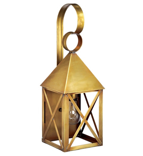 Northeast Lantern - 7031-AB-MED-CLR - One Light Wall Mount - York - Antique Brass