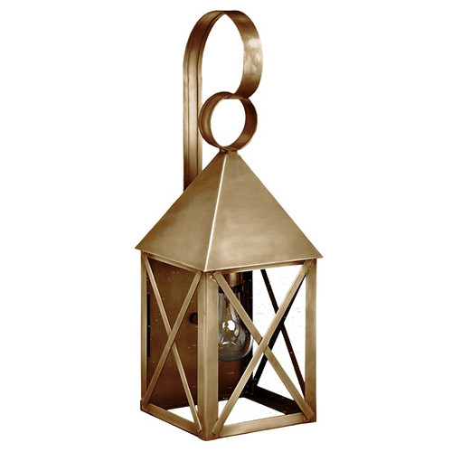 Northeast Lantern - 7031-AB-MED-CSG - One Light Wall Mount - York - Antique Brass