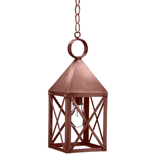 Northeast Lantern - 7032-AC-MED-CLR - One Light Hanging Lantern - York - Antique Copper