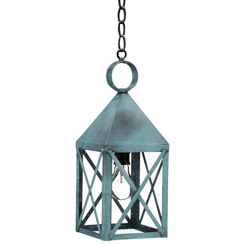 Northeast Lantern - 7032-VG-MED-SMG - One Light Hanging Lantern - York - Verdi Gris