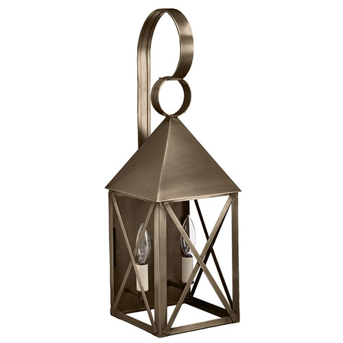 Northeast Lantern - 7041-DAB-LT2-CLR - Two Light Wall Mount - York - Dark Antique Brass