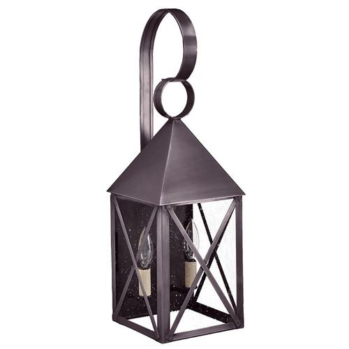 Northeast Lantern - 7041-DB-LT2-SMG - Two Light Wall Mount - York - Dark Brass