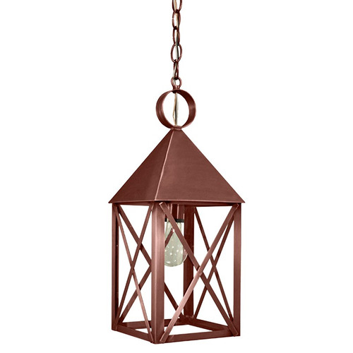 Northeast Lantern - 7042-AC-MED-CLR - One Light Hanging Lantern - York - Antique Copper