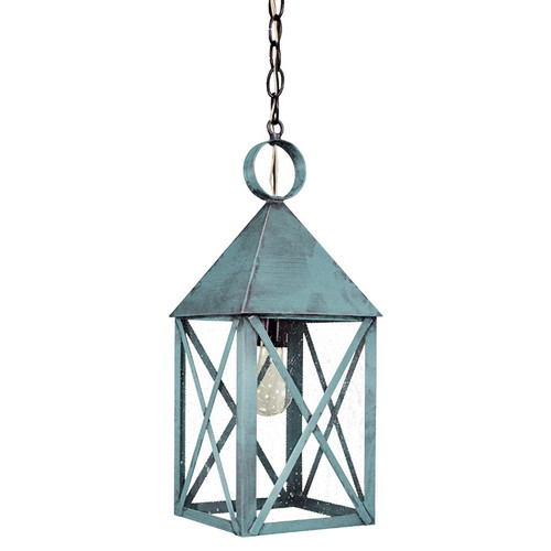 Northeast Lantern - 7042-VG-MED-SMG - One Light Hanging Lantern - York - Verdi Gris