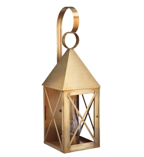 Northeast Lantern - 7051-AB-CIM-CLR - One Light Wall Mount - York - Antique Brass